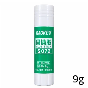 BAOKE PVA Glue Stick Clear White Strong Adhesive Non-Toxic Odorless Twist-Up Paper Glue for School Office Home and Crafts  9 grams (S072)